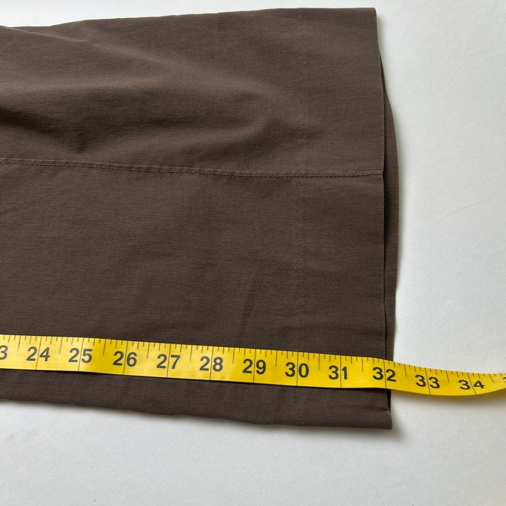 Bisou Bisou Womens Wide Leg Utility Flap Pocket Trousers Size 12 Brown - Picture 8 of 10